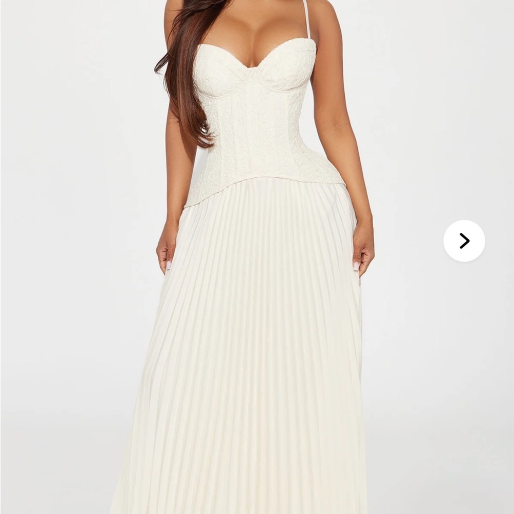 Fashion Nova Cream Maxi Dress